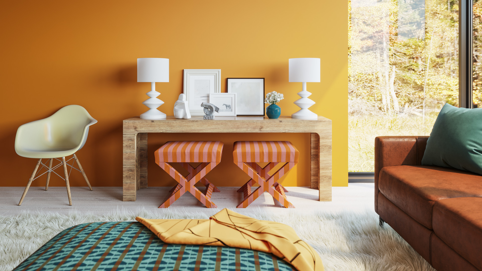 The Inside X Bench In Azul Doro